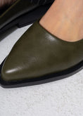 Load image into Gallery viewer, Sleek Pointed-Toe Flats - OLIVE
