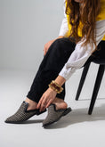 Load image into Gallery viewer, Artisanal Pointed Mules - BLACK
