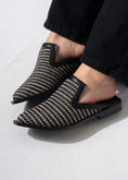 Load image into Gallery viewer, Artisanal Pointed Mules - BLACK
