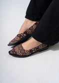 Load image into Gallery viewer, Boho Geometric Flats - BLACK
