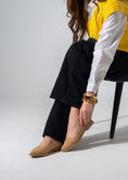 Load image into Gallery viewer, Pointed Straw Flats - CAFE
