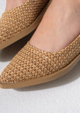 Load image into Gallery viewer, Pointed Straw Flats - CAFE
