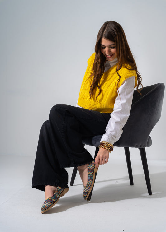 Boho Geometric Flats - CAFE