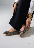 Load image into Gallery viewer, Boho Geometric Flats - CAFE
