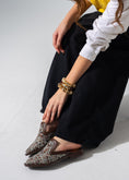Load image into Gallery viewer, Luxe Patterned Slip-On Mules - BROWN
