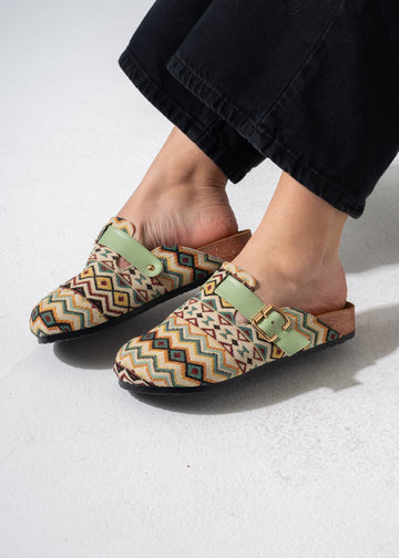 ZigZag Clogs - GREEN