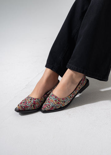 Chic Tweed Flats - PINK
