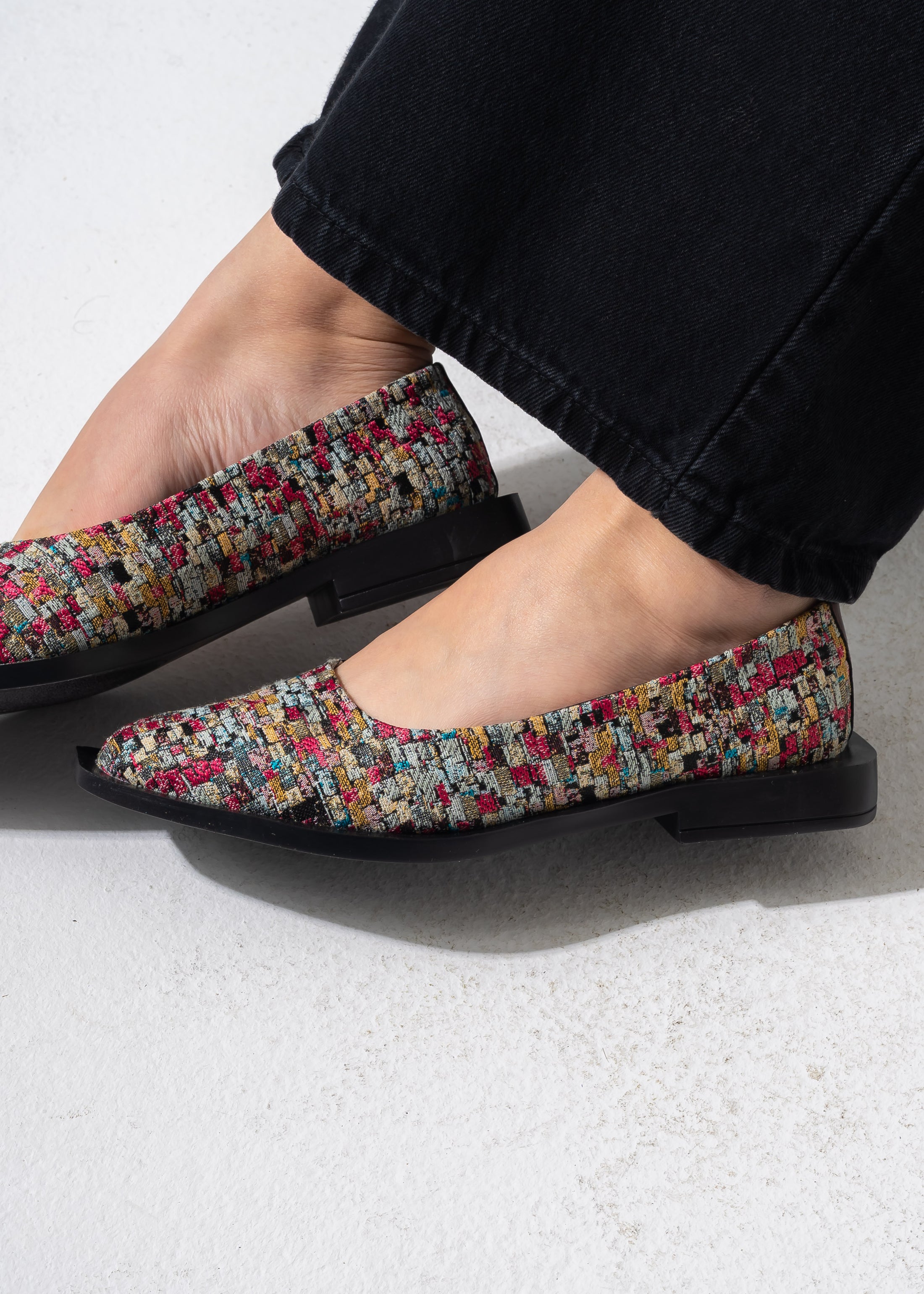 Chic Tweed Flats - PINK