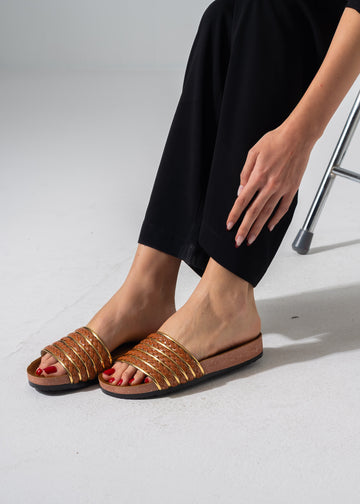 Golden Accent Sliders - CAMEL