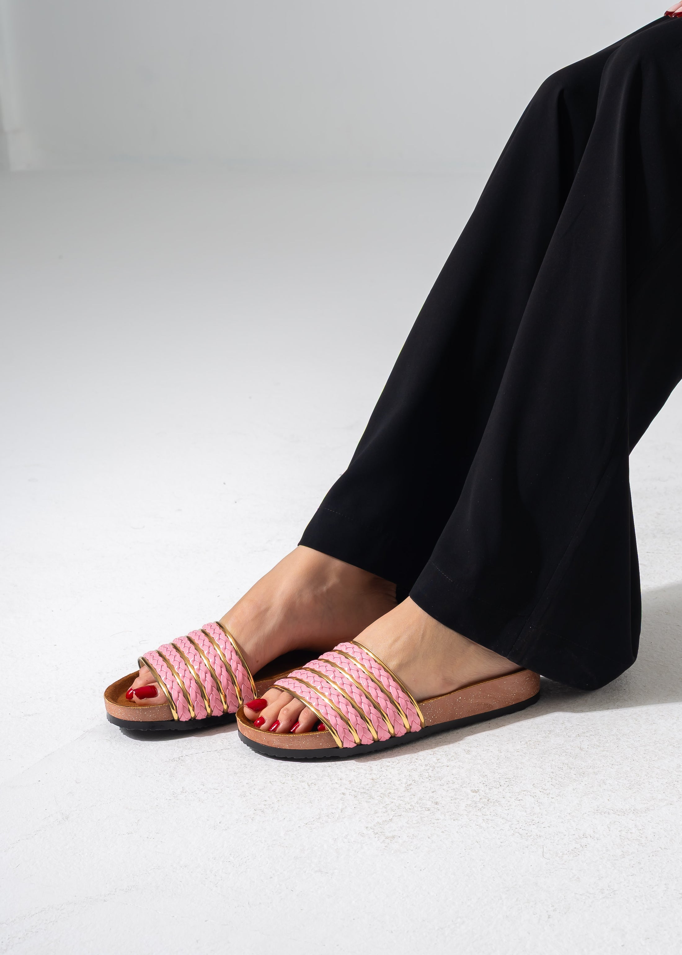 Golden Accent Sliders - PINK