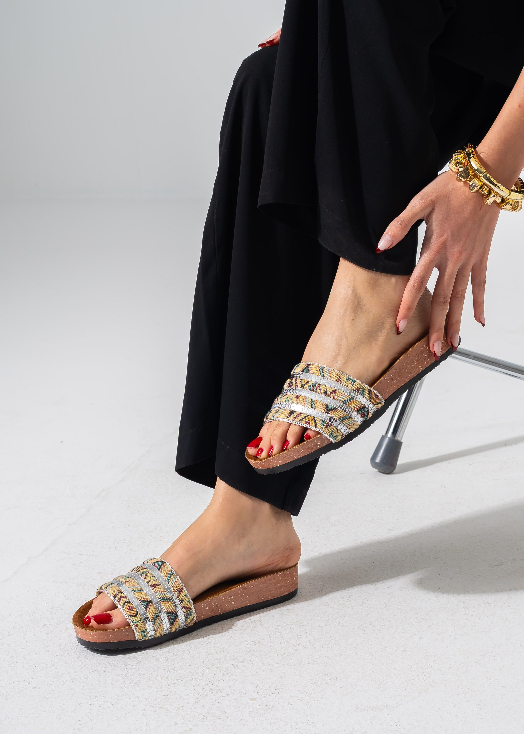 Festival Glam Slides - BEIGE