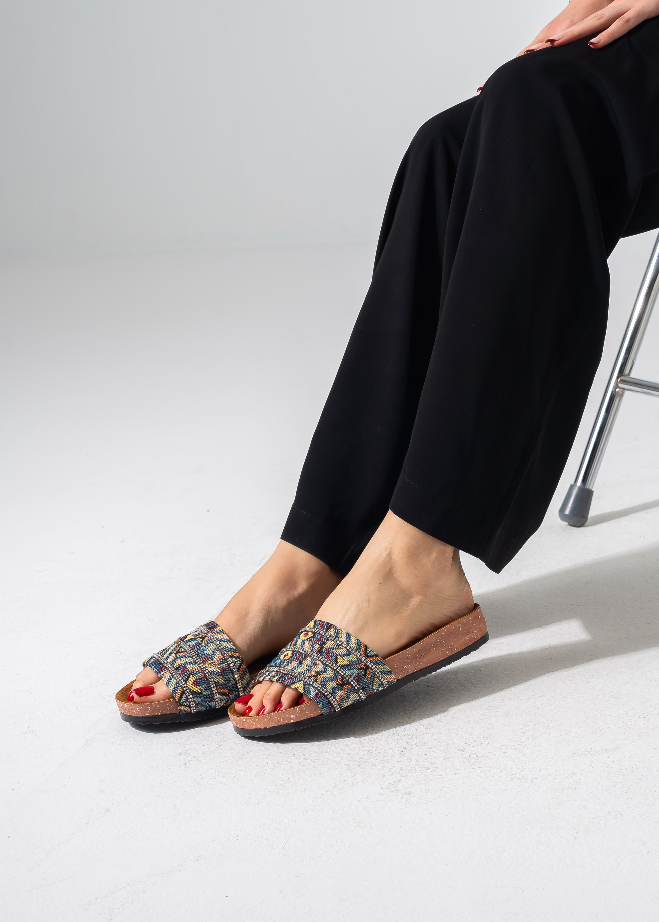 Artisan Sparkle Slides - BLUE