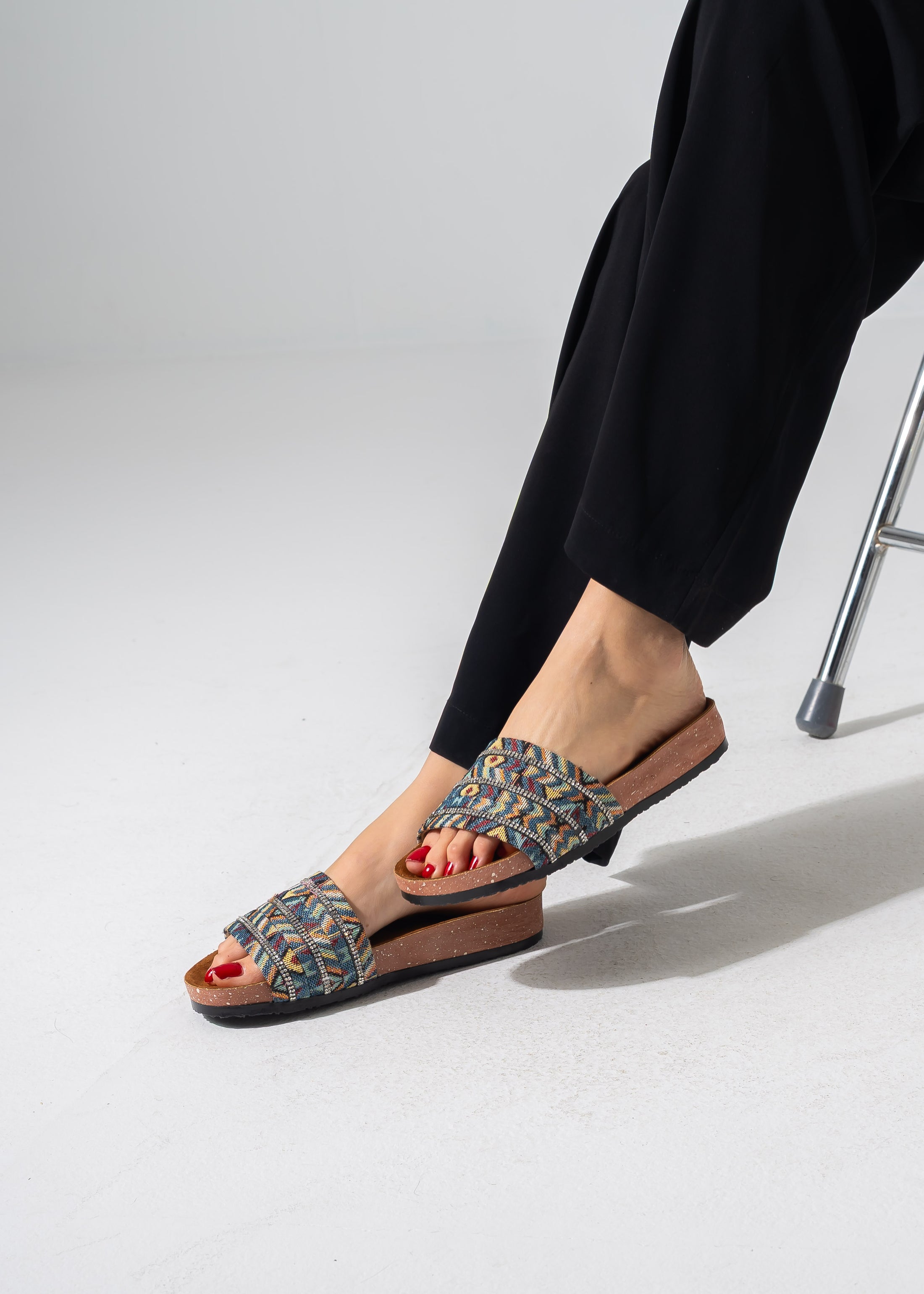 Artisan Sparkle Slides - BLUE