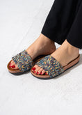Load image into Gallery viewer, Artisan Sparkle Slides - BLUE

