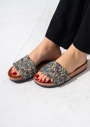 Artisan Sparkle Slides - BLUE