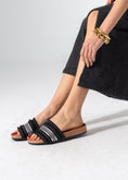 Load image into Gallery viewer, Tassel Trim Sliders - BLACK
