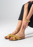 Load image into Gallery viewer, Starlight Criss-Cross Slipper - YELLOW
