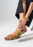 Load image into Gallery viewer, Starlight Criss-Cross Slipper - YELLOW
