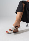 Load image into Gallery viewer, Boho Fringe Slides - WHITE
