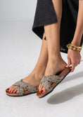 Load image into Gallery viewer, Crystal Boho Slipper - GRAY
