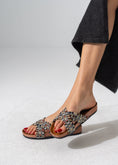Load image into Gallery viewer, Crystal Boho Slipper - BLACK
