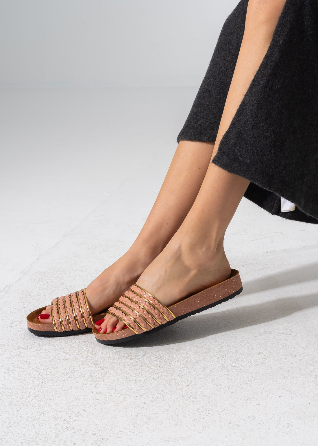 Golden Accent Sliders - ROSE GOLD