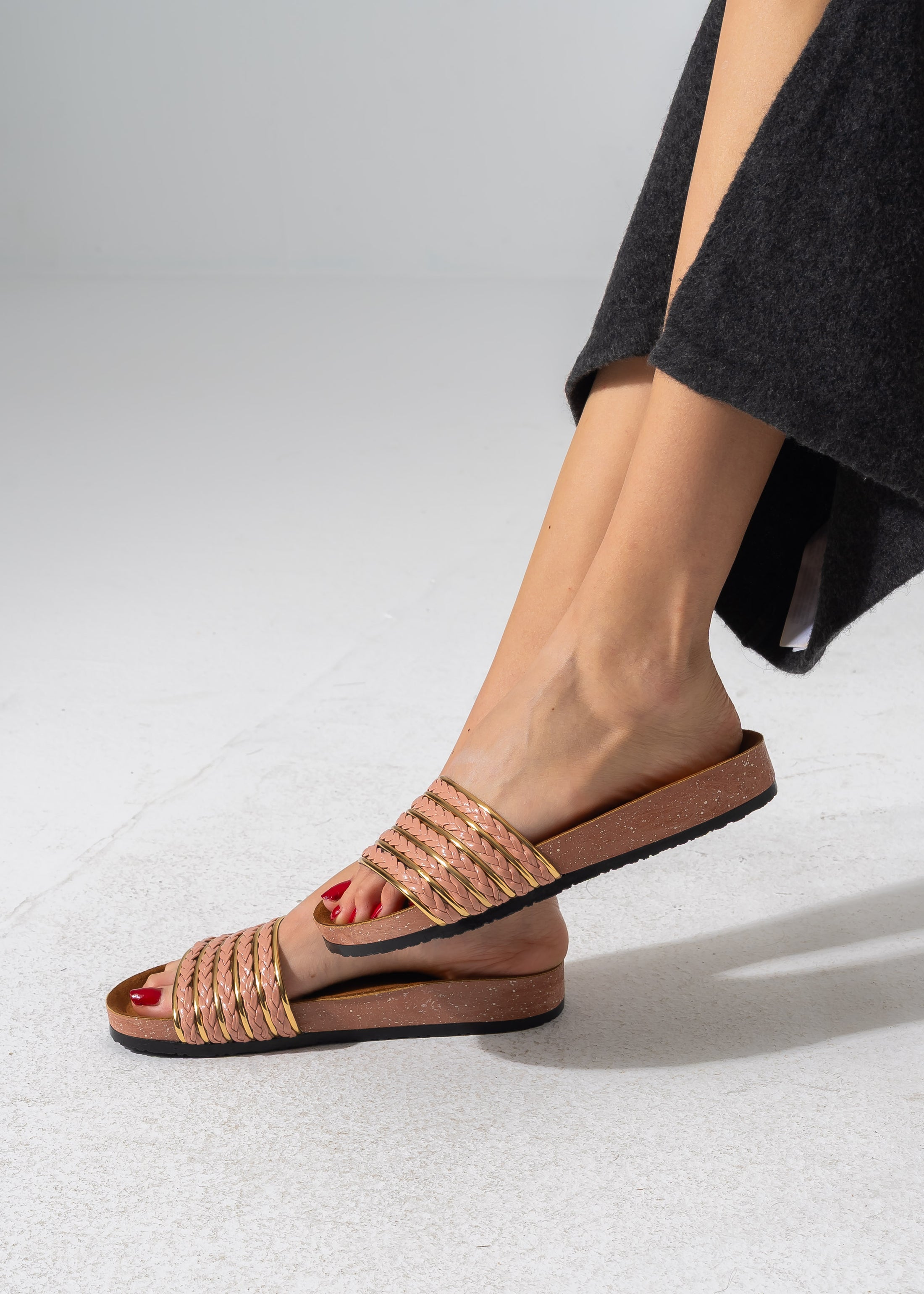 Golden Accent Sliders - ROSE GOLD