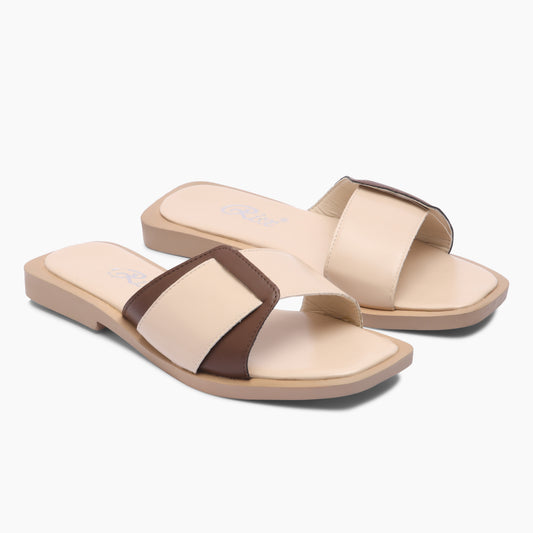 Elegant RX6 Footwear in Beige