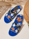 Load image into Gallery viewer, Tom & Jerry Comfort Slip-On Slides - blue
