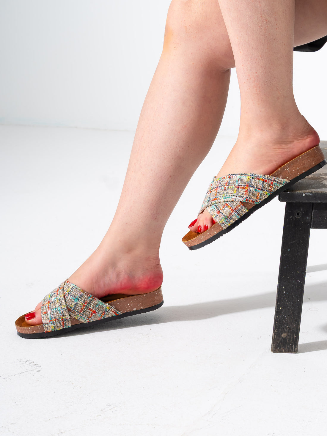 Woven Criss-Cross - BEIGE