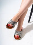 Load image into Gallery viewer, Embossed Exotic-Print Cross-Strap - BLACK
