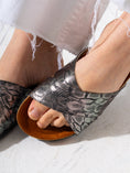 Load image into Gallery viewer, Metallic Animal Print Cross-Strap - OXIDI
