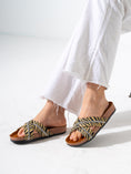 Load image into Gallery viewer, Embossed Exotic-Print Cross-Strap - YELLOW
