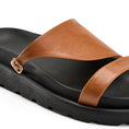 Load image into Gallery viewer, Double Strap Platform Slipper - camel
