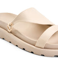 Load image into Gallery viewer, Double Strap Platform Slipper - beige
