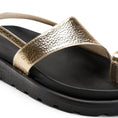 Load image into Gallery viewer, Toe-Loop Ankle Strap Sandals - Gold
