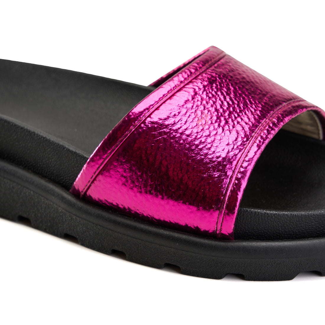 Linear Strap Slipper - Purple