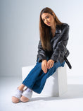 Load image into Gallery viewer, Suede Fur-Trimmed Clogs -  PINK
