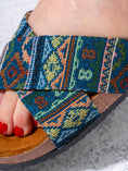Load image into Gallery viewer, Boho Cross-Strap Slipper - GREEN
