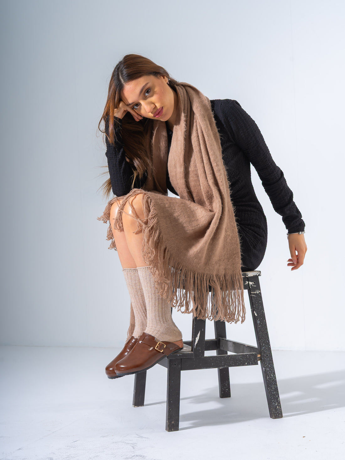 Classic Minimalist Platform Clogs - BROWN