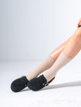 Load image into Gallery viewer, Micro-Studded Faux-Suede Clogs - BLACK
