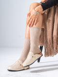 Load image into Gallery viewer, Glossy Scale-Pattern Comfort Clogs - BEIGE
