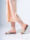 Load image into Gallery viewer, Bohemian Textured Slipper - BEIGE
