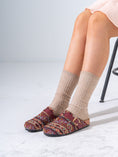 Load image into Gallery viewer, Bohemian Patterned Buckle Clogs - MARRON
