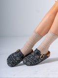 Load image into Gallery viewer, Bohemian Patterned Buckle Clogs - BLACK
