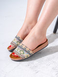 Load image into Gallery viewer, Boho Tribal Print Slides - BEIGE
