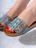 Load image into Gallery viewer, Nomadic Pattern Slide - BABBY BLUE
