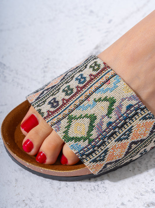 Nomadic Pattern Slide - GREEN
