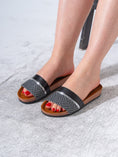 Load image into Gallery viewer, Textured Ethnic Motif Slippers - BLACK
