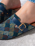 Load image into Gallery viewer, Ethnic Pattern Woven Clogs - BLUE
